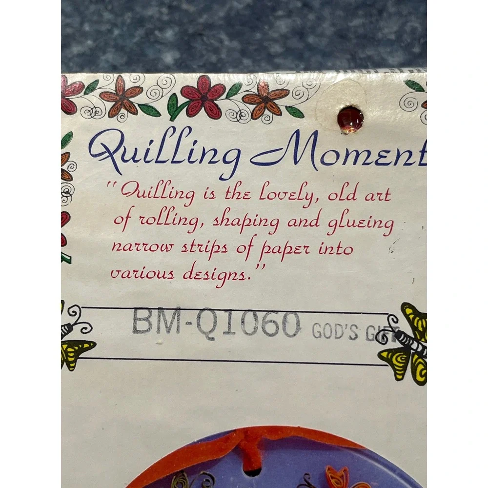 Vintage Quilling Momentos Kit Barbara Maddox God's Gift BM-Q1060 Paper Craft DIY
